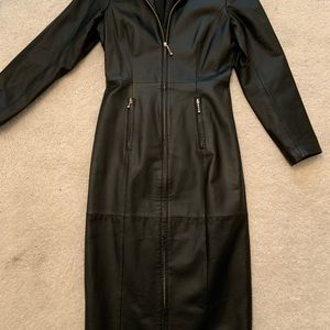 Newport News leather dress.